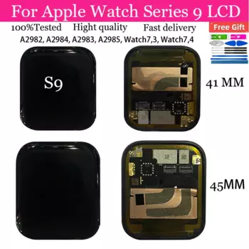 ЖК-дисплей для Apple Watch Series 9 диагональю 1,9 дюйма, резаменяемый ЖК-дисплей для Apple watch 9 41 мм 45 мм