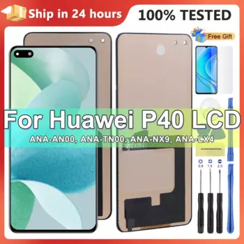 ЖК-дисплей для Huawei P40 ЖК-дисплей сенсорный экран с рамкой P40 ANA-NX9 LX4 AN00 TN00 экран дигитайзер в сборе протестирован