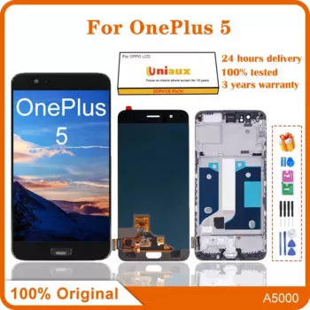 ЖК-дисплей для OnePlus 5, ЖК-экран для OnePlus 5 A5000, ЖК-дисплей в сборе, сенсорный экран, дигитайзер, замена телефона, проверка работы