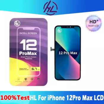 ЖК-дисплей HL-incell для IPhone 12pro Max, ЖК-дисплей с сенсорным экраном и 3D сенсорным дигитайзером в сборе, с поддержкой истинных тонов, с пересадкой ИС