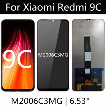 ЖК-дисплей и сенсорный экран в сборе для Xiaomi Redmi 9C, сменный ЖК-дисплей для Redmi 9C, M2006C3MG