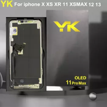 ЖК-дисплей IC YK OLED Pantalla для iPhone 11Promax 11 Pro 12 13, ЖК-дисплей с сенсорным экраном и дигитайзером для iphone X, XSMAX, 11 Pro, 12
