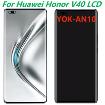 ЖК-дисплей с рамкой для Huawei Honor V40, оригинальный AMOLED дисплей 6,72 дюйма для Honor V40, цифровой преобразователь сенсорного экрана в сборе