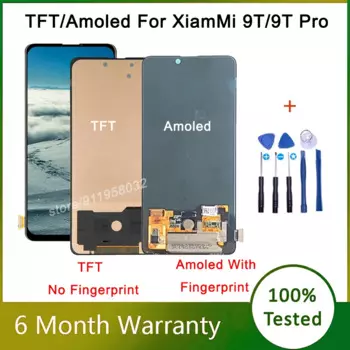 ЖК-дисплей Super Amoled 6,39 ''для XiaoMi Mi 9T Mi 9T Pro, ЖК-дисплей с сенсорным экраном в сборе для Redmi K20 K20 Pro, ЖК-дисплей со сканером отпечатков пальцев