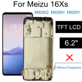 ЖК-дисплей TFT для Meizu 16XS, ЖК-дисплей с сенсорным экраном, Сменные аксессуары для Meizu 16 XS M926Q M926H M926Y LCD