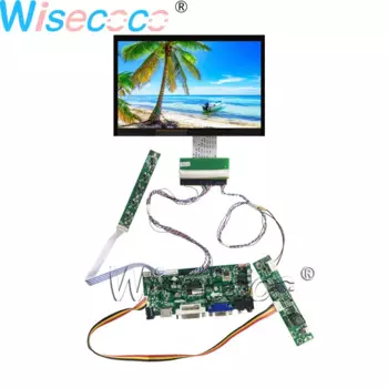 ЖК-дисплей Wisecoco 7 дюймов, сверхъяркий ЖК-дисплей 1200 кд, TFT IPS экран, WLED подсветка с модулем платы драйвера LVDS DVI DC