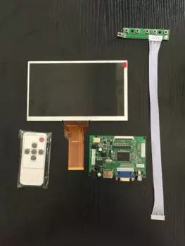 ЖК-модуль с 7-дюймовым ЖК-экраном для Raspberry Pi 3 с платой драйвера и пультом дистанционного управления 800*480 для Raspberry Pi 2 Banana Pi Orange Pi