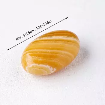 Жёлтый кальцит, большой палец, Runyangshi