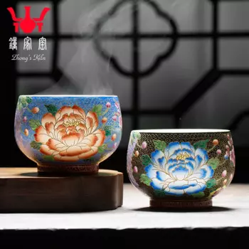 Zhongjia цветной керамический чайный набор ручной работы Jingdezhen с эмалью
