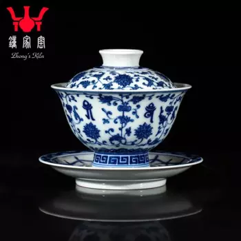 Zhongjia покрытие для печи чайная чашка Цзиндэчжэнь подглазурованная ручная роспись сине-белая шпагат для печи для дров высококачественный небольшого размера G