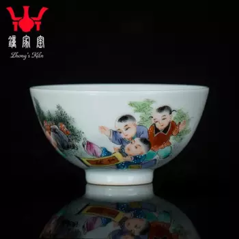 Zhongjia ручная роспись, чайная чашка, керамическая Пастельная индивидуальная одинарная чашка для детей, чашка для чая, Цзиндэчжэнь, белый фарфор, кунг