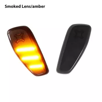Жовтая светодиодная лампа с дымчатыми линзами iJDM, комплект передних боковых габаритных фонарей для Jeep Renegade 2015 года, замена OEM янтарных габаритных фонарей 12 В
