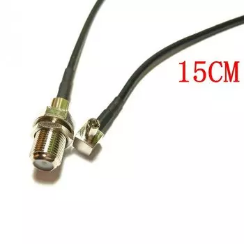 ZHTCRJ TS9 папа к F гнездовой RG174 кабель 15 см