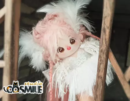 Журавль Ангел фея эльф экзотическая Принцесса белое платье юбка костюм Мягкий Плюшевый 20 см Одежда для куклы аксессуары для кукол TPP