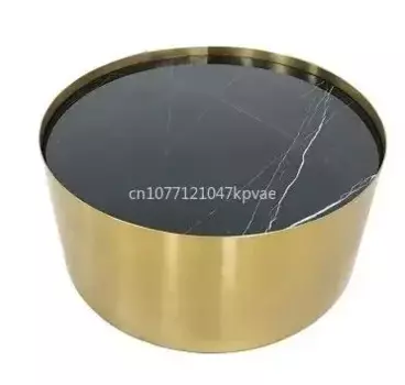 Журнальный столик из нержавеющей стали под мрамор