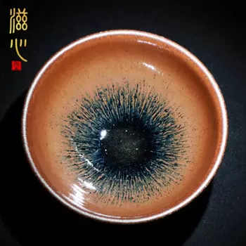 Zi heart Cai Bingsheng Встроенная лампа для выжигания тухао temmoku керамические чашки ручной работы кунг-фу чашка для мастеров чая