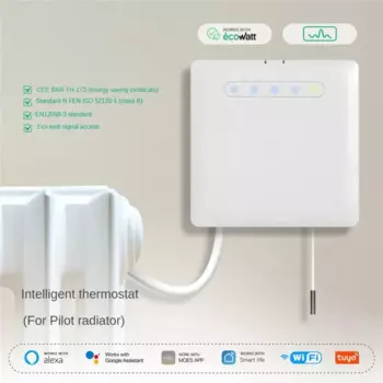 ZigBee Wi-Fi умный термостат для пилотного провода, отопление, радиатор, поддержка Ecowatt, мониторинг электричества, управление через приложение для Tuya Alexa