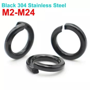 Zimir WJ2002A Пружинные стопорные шайбы черные из нержавеющей стали 304