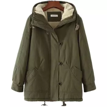 Зимнее пальто большого размера, женская куртка на хлопковой подкладке среднего возраста, свободные флисовые парки большого размера, утепленное пальто с капюшоном, большие размеры