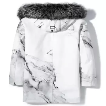 Зимнее пальто из натурального меха, Мужская парка с подкладкой из кроличьего меха 2020, уличная одежда, Толстая теплая длинная куртка, женская зимняя куртка с большим капюшоном из лисьего меха