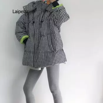 Зимние хлопковые парки, модная осенне-зимняя новая стильная теплая куртка-пуховик, Женская куртка большого размера, пальто, верхняя одежда