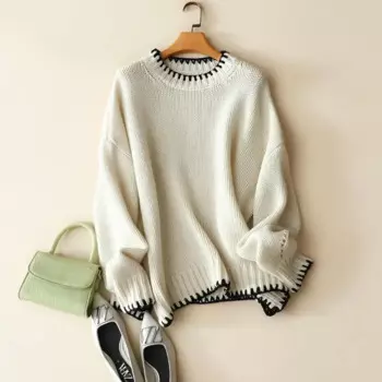 Зимние толстые 8-слойные свитера из 100% кашемира, женские топы с круглым вырезом, вязаные теплые пуловеры с длинными рукавами, женский шикарный женский джемпер