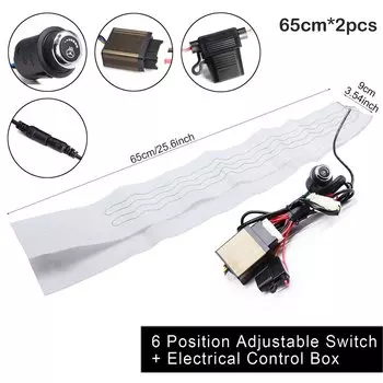 Зимний автомобильный чехол на руль с подогревом, комплект «сделай сам», автонагреватель, универсальный круглый переключатель, грелка для рук, аксессуары, фургон, грузовик, внедорожник