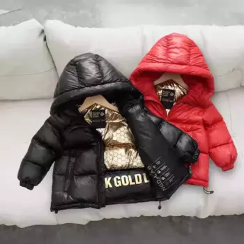 Зимний Детский костюм с капюшоном и молнией для мальчиков и девочек