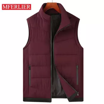 Зимний мужской жилет, 5XL 6XL 7XL 8XL 9XL, обхват груди 150 см, мужской жилет