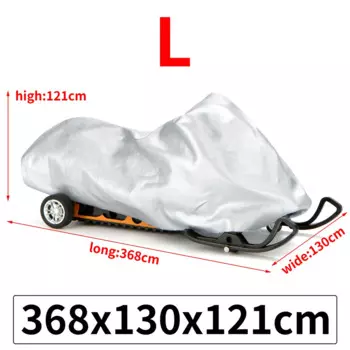 Зимний уличный серебряный чехол для снегохода, универсальный водонепроницаемый пылезащитный анти-УФ-универсальный чехол для прицепа, чехол для мотоцикла