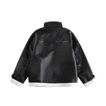 Зимняя меховая куртка-бомбер из овечьей шерсти, стеганая куртка, зимняя меховая куртка-бомбер из овечьей шерсти, стеганая куртка