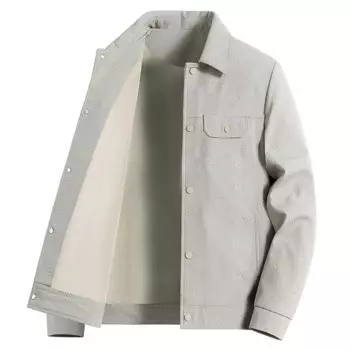 Зимняя модная теплая верхняя одежда, плотные вельветовые пальто, мужские однобортные флисовые куртки