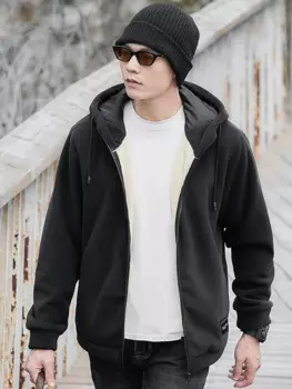 Зимняя мужская куртка с флисовой подкладкой, Утепленные Пальто, уличная термальная ветровка с капюшоном, повседневные куртки больших размеров 6XL, 7XL, 8XL