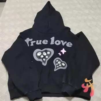 Зимняя толстовка с капюшоном True Love CPFM в стиле хип-хоп, уличный скелет, призрак, пенопластовая толстовка с капюшоном, толстовка большого размера для мужчин и женщин, толстовки Kanye