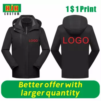 Зимняя утепленная мужская куртка с индивидуальным логотипом Lmage, уличная ветрозащитная Водонепроницаемая модная спортивная куртка с капюшоном на молнии «сделай сам»