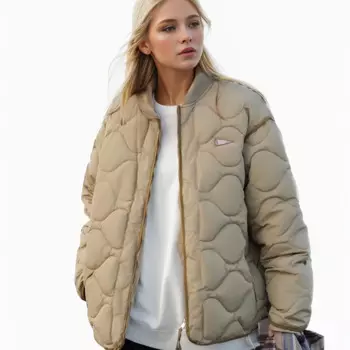 Зимняя женская куртка-бомбер, новинка 2024, женская утепленная хлопковая куртка, Женская ромбовидная повседневная куртка-бомбер, Женская Стеганая куртка