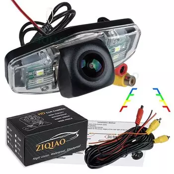ZIQIAO для Honda Pilot Accord Odyssey Acura TSX Civic EK FD Корпус освещения номерного знака автомобиля HD Камера заднего вида HS102