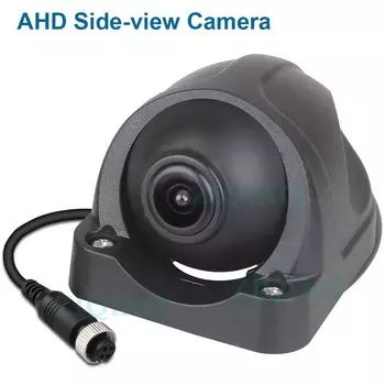 ZIQIAO камера переднего бокового вида для грузовика 1080P AHD 4-контактная камера для помощи при парковке объемный обзор для автобуса RV Harvester 12V 24V AS006
