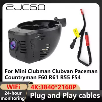 ZJCGO 4K Wi-Fi 24H 3840*2160 Автомобильный видеорегистратор Видеорегистратор для Mini Clubman Clubvan Paceman Countryman F60 R61 R55 F54