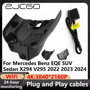 ZJCGO 4K Wi-Fi 3840*2160 Автомобильный видеорегистратор Видеорегистратор для Mercedes Benz EQE SUV Sedan X294 V295 2022 2023 2024