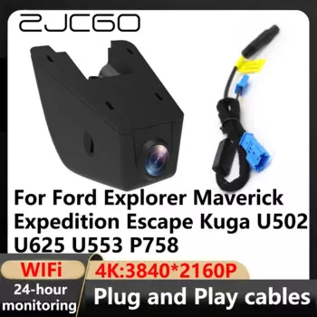 ZJCGO 4K Wi-Fi 3840*2160 Автомобильный видеорегистратор для Ford Explorer Maverick Expedition Escape Kuga U502 U625 U553 P758