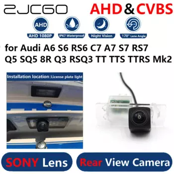 ZJCGO AHD 1080P парковочная резервная камера заднего вида для Audi A6 S6 RS6 C7 A7 S7 RS7 Q5 SQ5 8R Q3 RSQ3 TT TTS TTRS Mk2