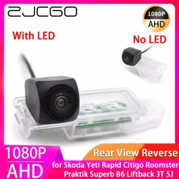 ZJCGO AHD 1080P парковочная резервная камера заднего вида для Skoda Yeti Rapid Citigo Roomster Praktik Superb B6 Liftback 3T 5J