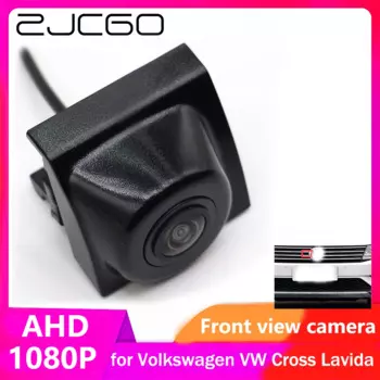 ZJCGO AHD CVBS 1080P 170 ° Автомобильный логотип, парковочная камера переднего вида для Volkswagen VW Cross Lavida