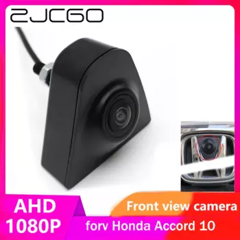 ZJCGO AHD CVBS 1080P 170 ° Автомобильный логотип, парковочная камера переднего вида для Honda Accord 10.