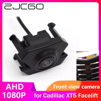 ZJCGO AHD CVBS 1080P 170 ° Автомобильный логотип, парковочная камера переднего вида для Cadillac XT5 Facelift 2020 2021 2022 2023