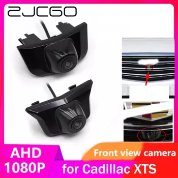 ZJCGO AHD CVBS 1080P 170 ° Автомобильный логотип, парковочная камера переднего вида для Cadillac XTS