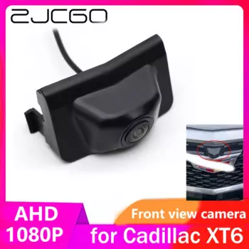 ZJCGO AHD CVBS 1080P 170 ° Автомобильный логотип, парковочная камера переднего вида для Cadillac XT6 2019 2020 2021 2022 2023