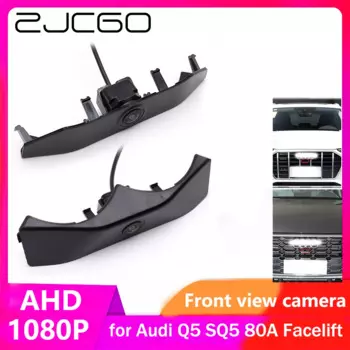 ZJCGO AHD CVBS 1080P 170 ° Автомобильный логотип, парковочная камера переднего вида для Audi Q5 SQ5 80A Facelift 2021 2022 2023 2024