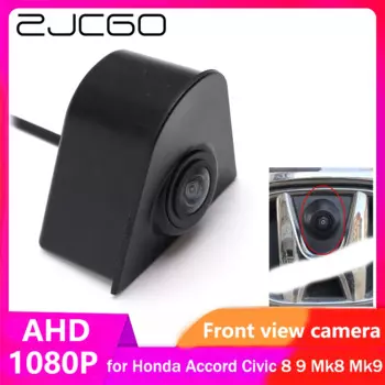 ZJCGO AHD CVBS 1080P 170 ° Автомобильный логотип, парковочная камера переднего вида для Honda Accord Civic 8 9 Mk8 Mk9